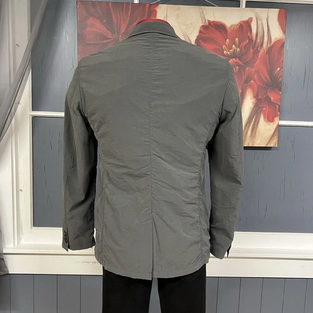 Jack Threads Jacket Sport Coat Mens 40R Gray‎ Nylon Working Cuffs Seersucker